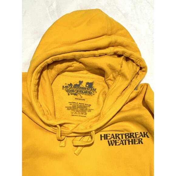 Rare Niall Horan Heartbreak Weather Hoodie Size Medium In Yellow - Picture 2 of 5